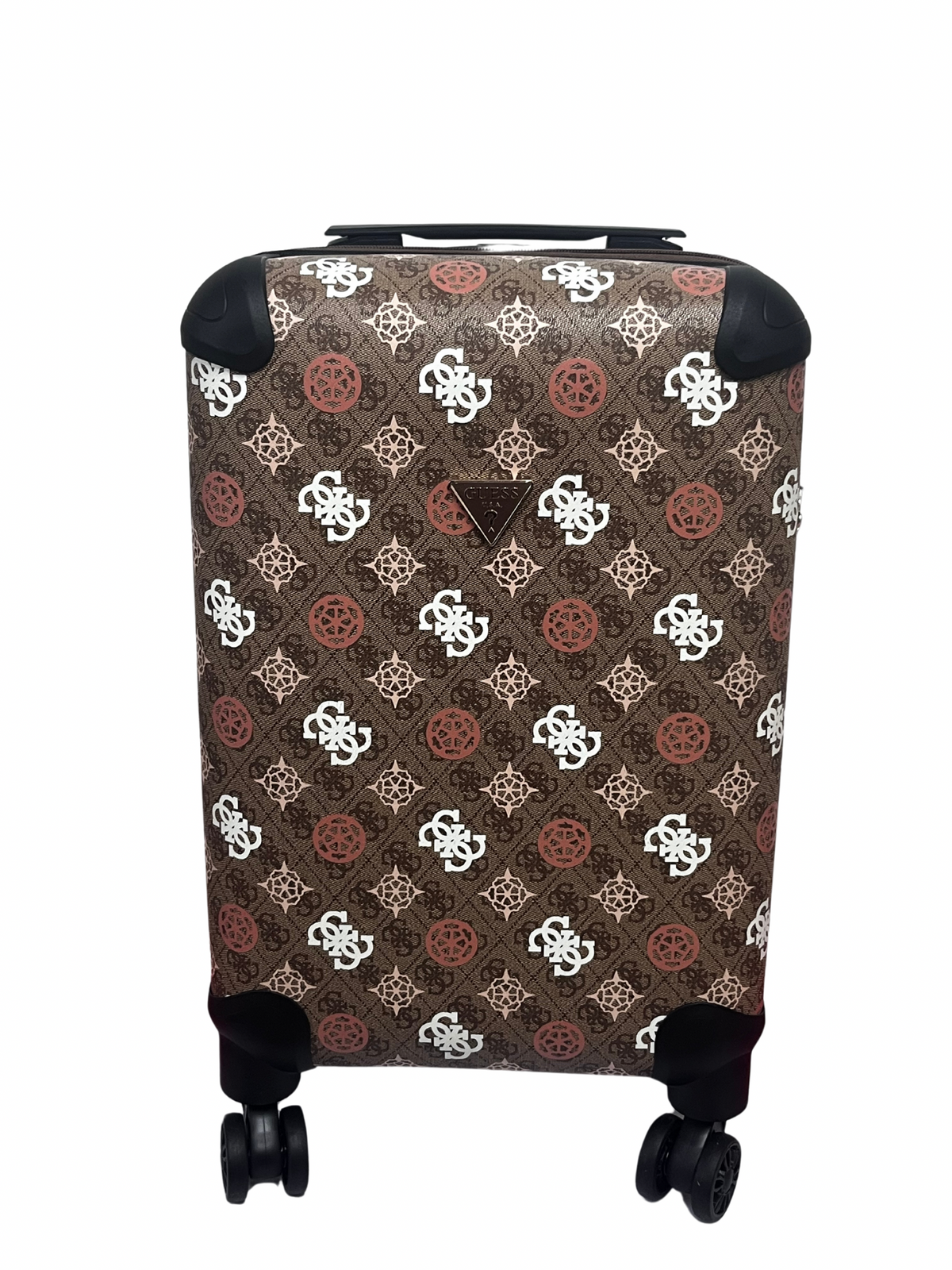 Guess Brown Latte Logo Suitcase