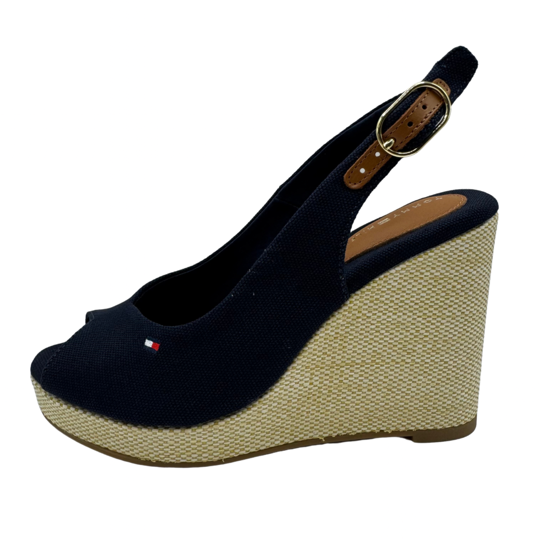 Tommy Hilfiger Navy High Wedge Sandals