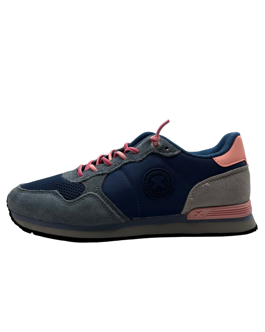 XTI Blue and Pink Trainers with Suede Detail