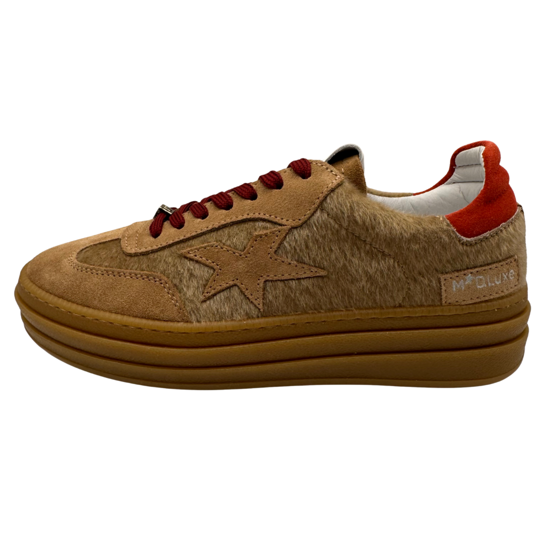 Meline Brown &amp; Beige Trainers