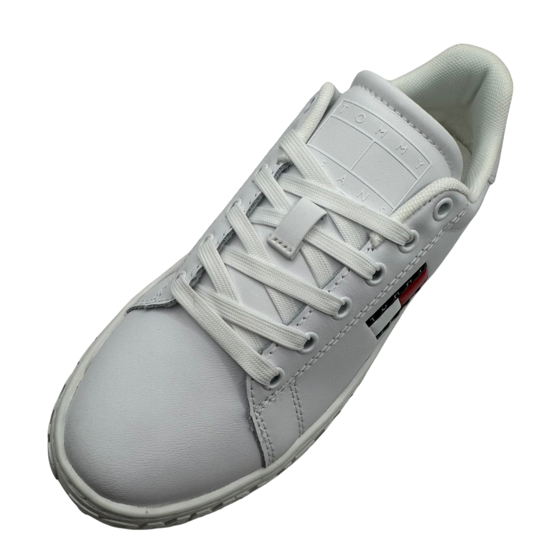 Tommy Jeans White Trainers with Writing on Sole