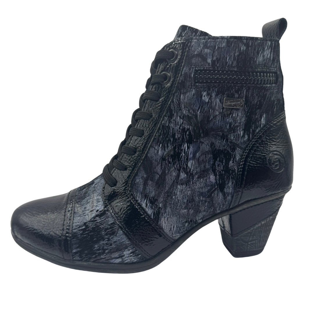 Remonte Navy &amp; Black Heeled Boots