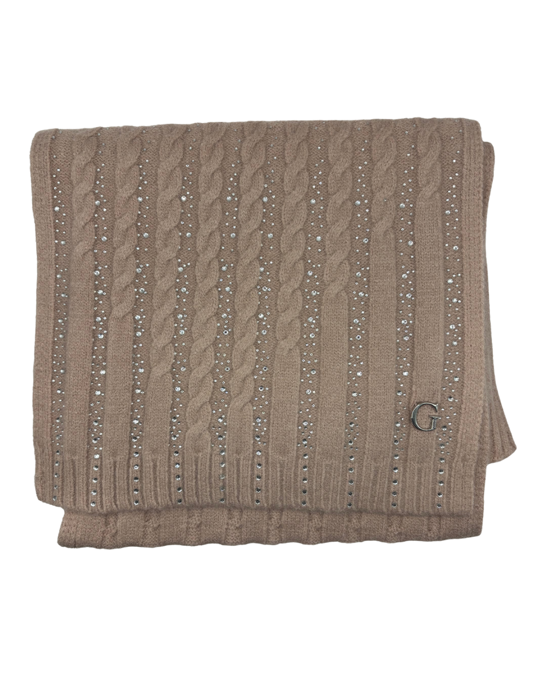 Guess Pink Scarf with Diamanté Detail