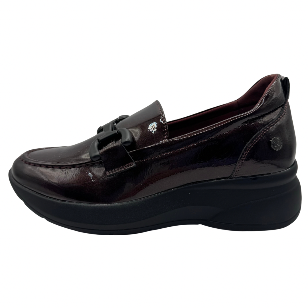 Xti Wine Patent Loafers