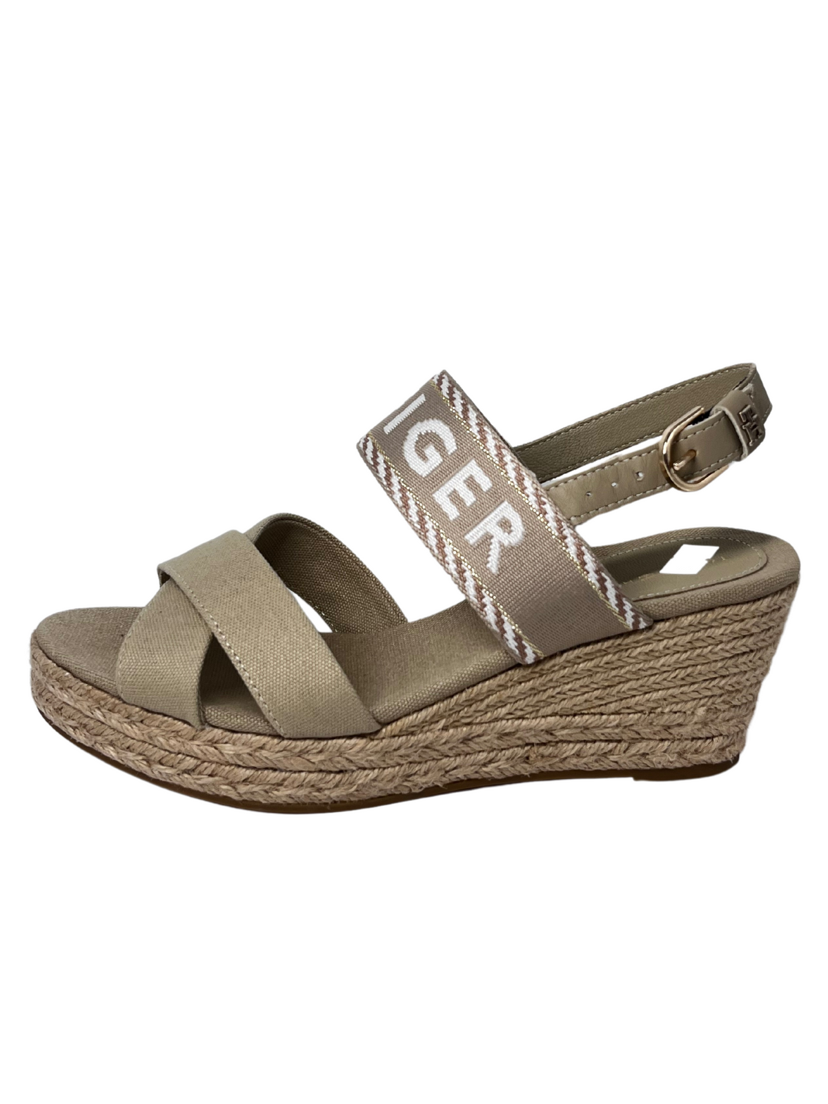 Tommy Hilfiger Taupe Wedge Sandals