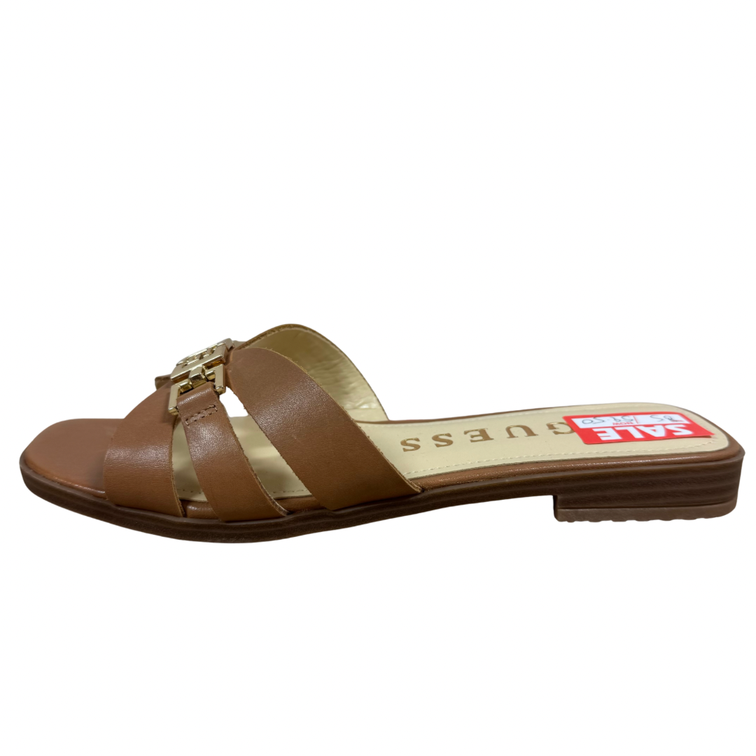 Guess Brown Slip on Sandals