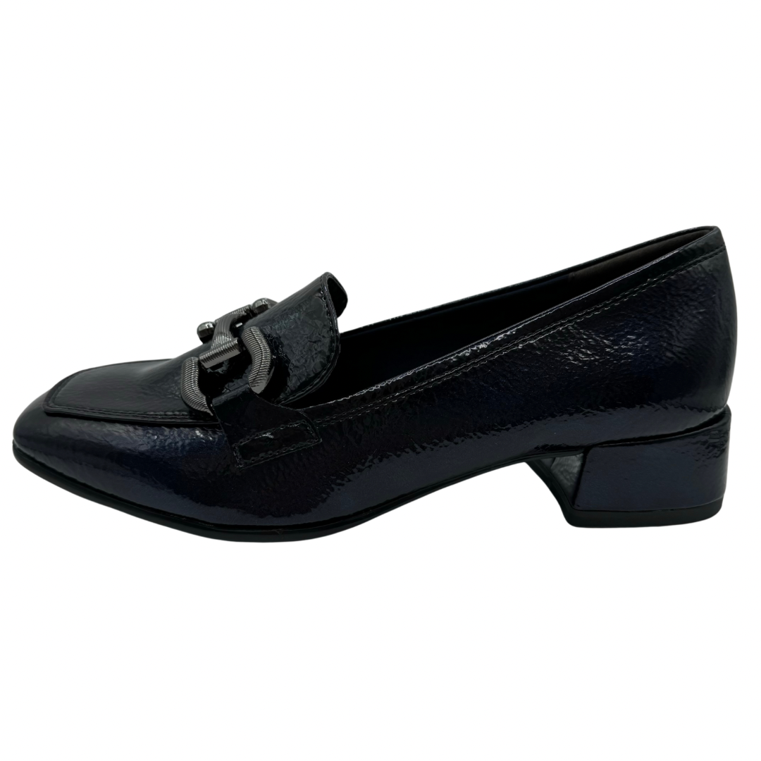 Tamaris Navy Patent Loafer