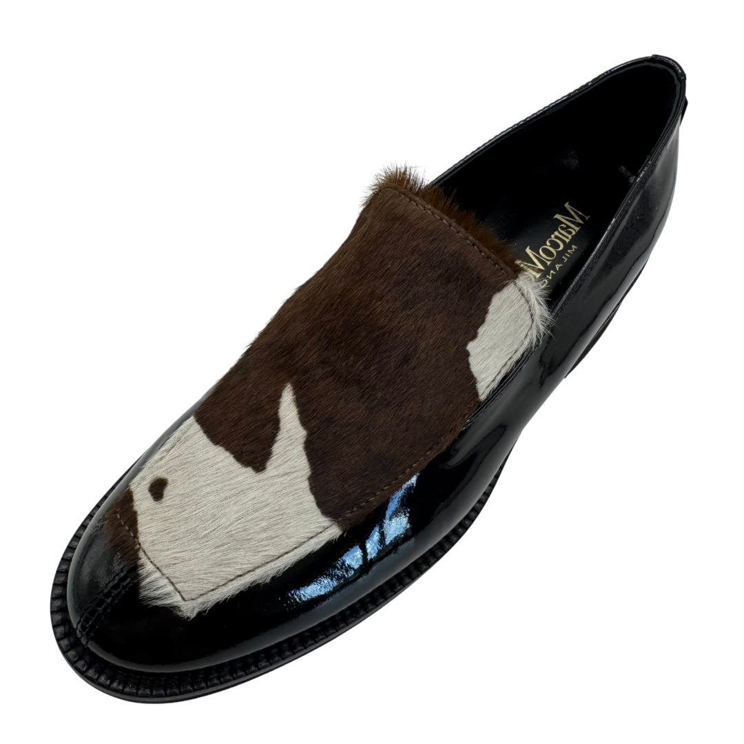 Marco Moreo Cow Print Loafers