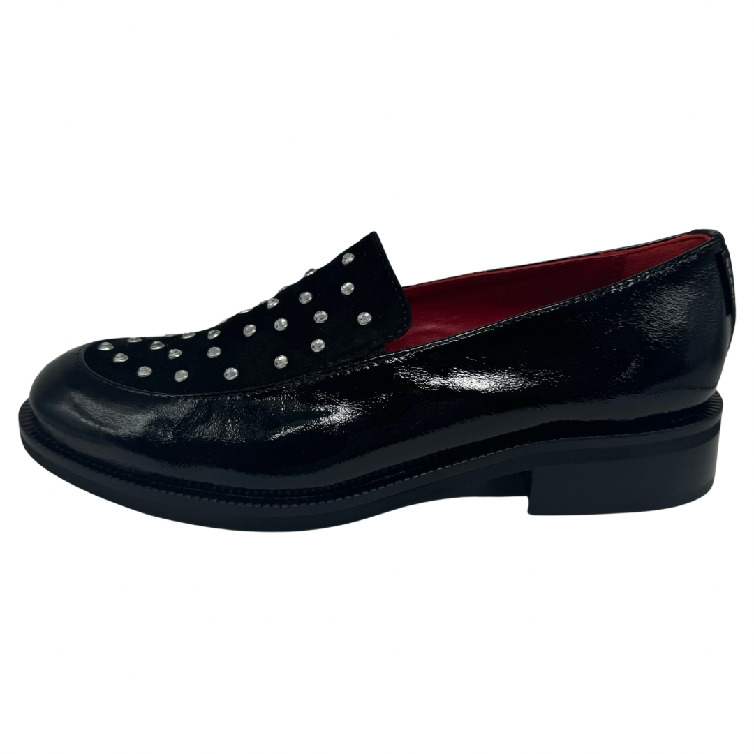 Marco Moreo Black Diamnte Loafers