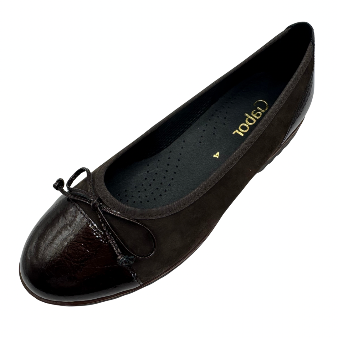 Gabor Brown Slip On Pump