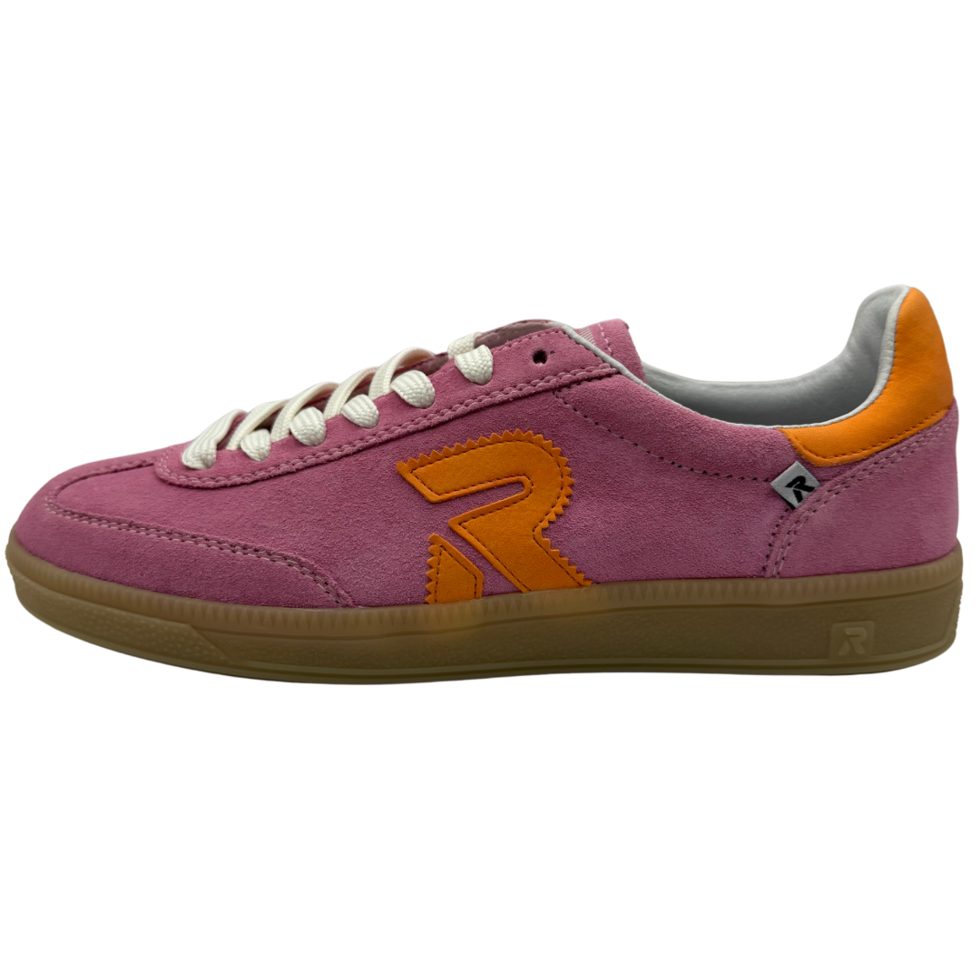 Rieker Pink Trainers with Orange Detail