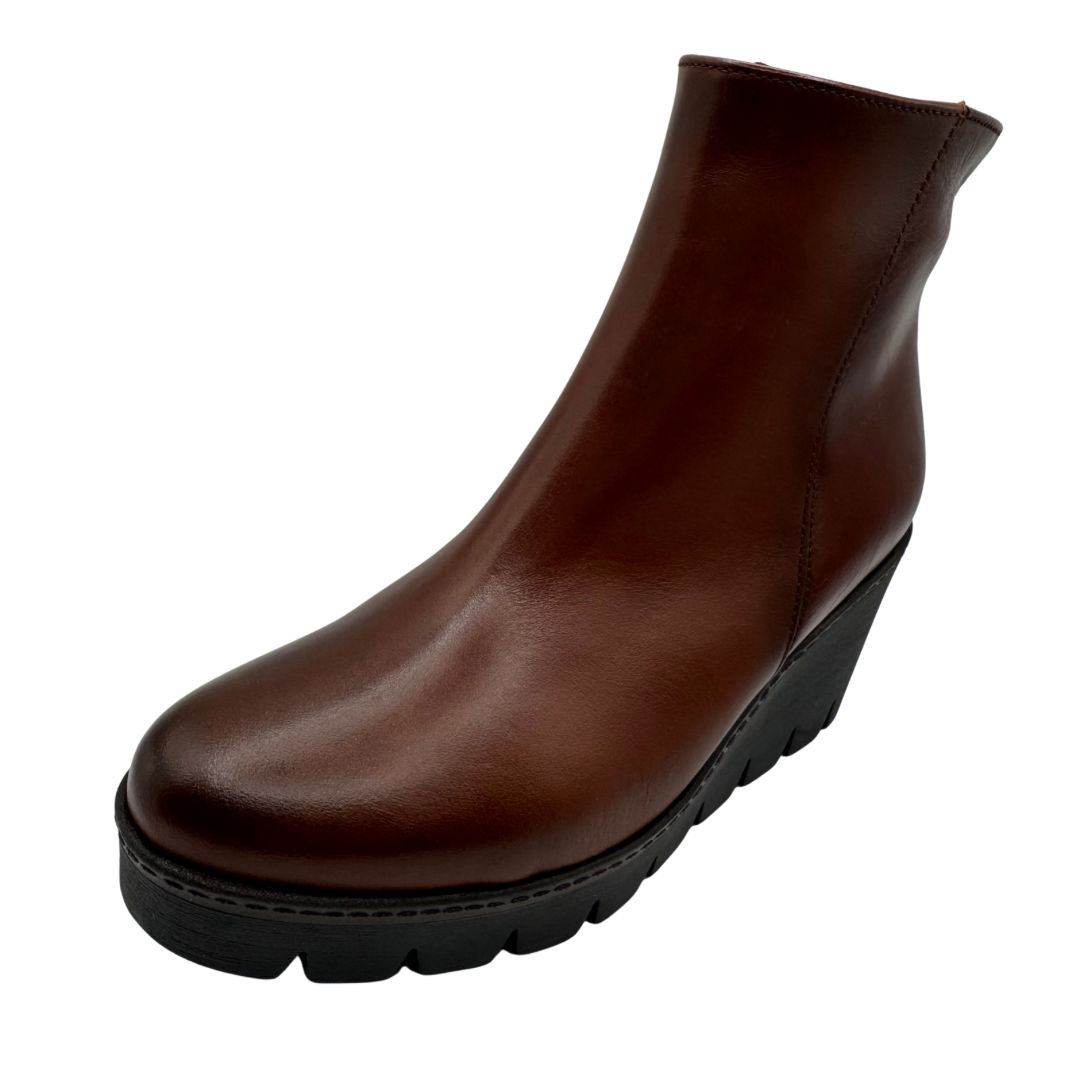 Gabor Brown Wedge Boots