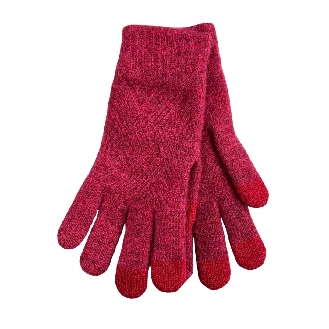 Pepe Moll Burgundy Hat, Scarf & Gloves Set