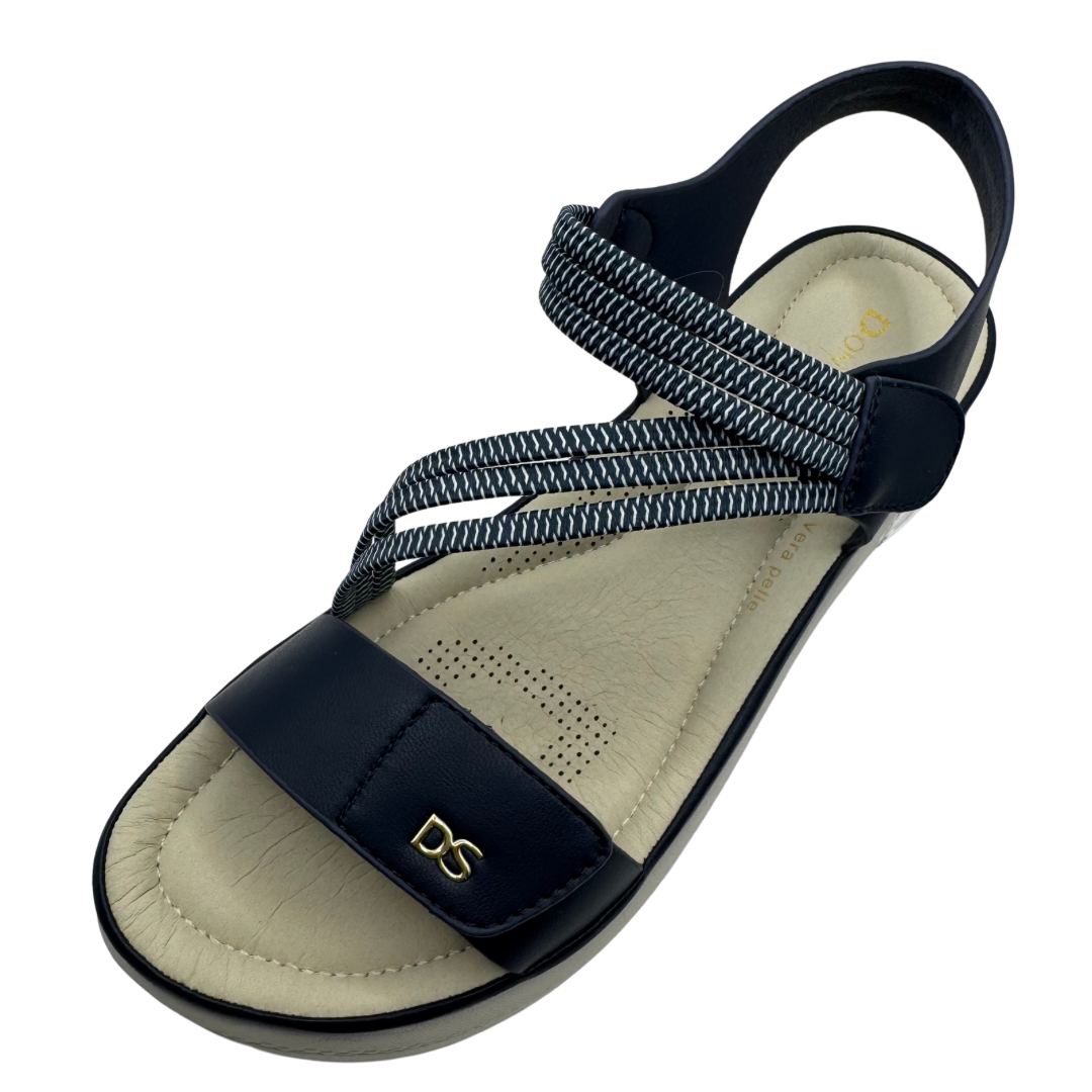 Donna Serena Gel Navy Sandals