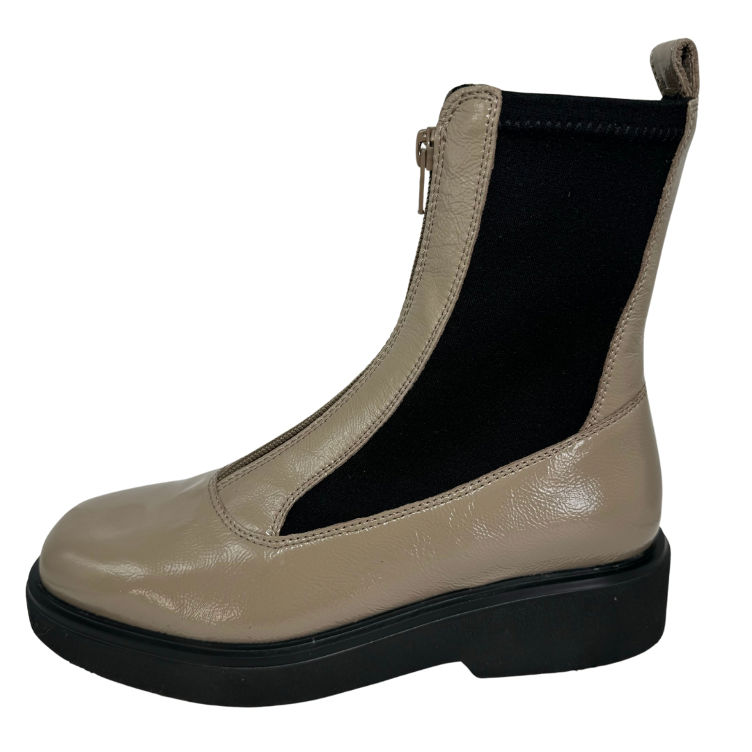 Unisa Taupe Patent Boots