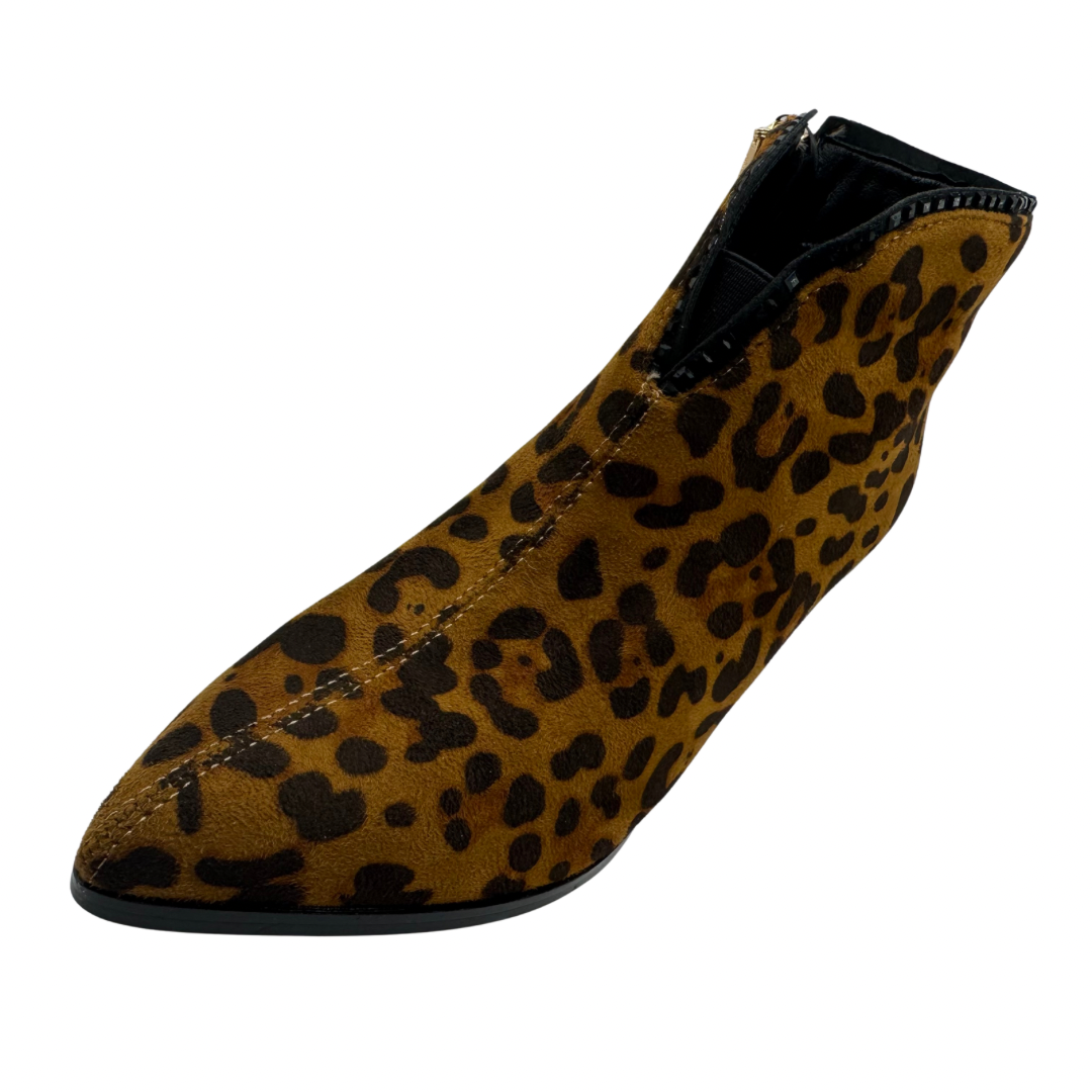 Kate Appleby Leopard Print Low Block Heel Boots with Diamnte Detail