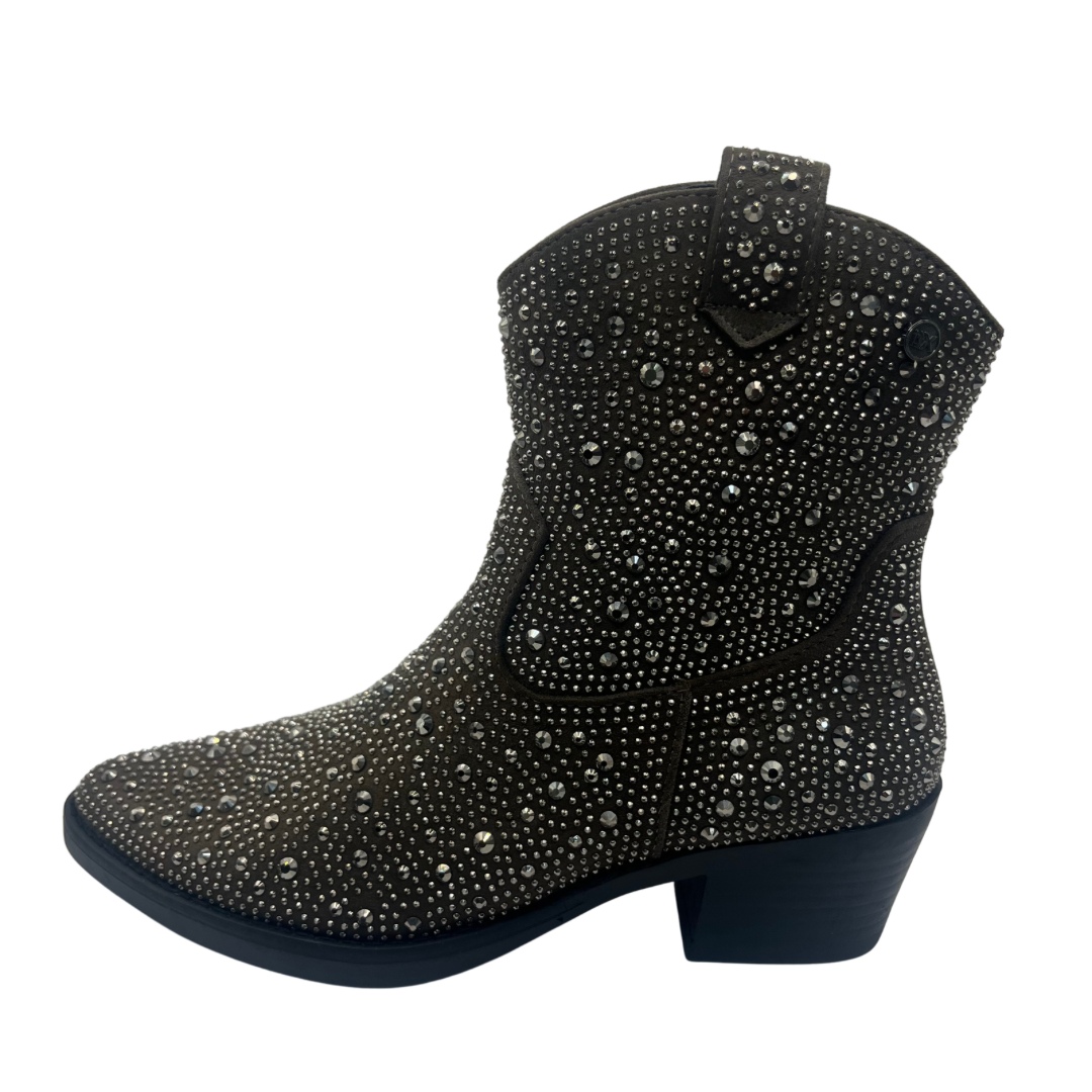 XTI Brown Sequin Boot