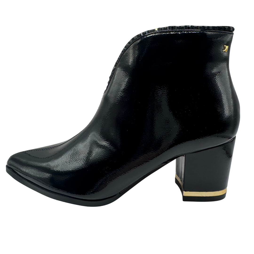 Kate Appleby Black Patent Heeled Boots