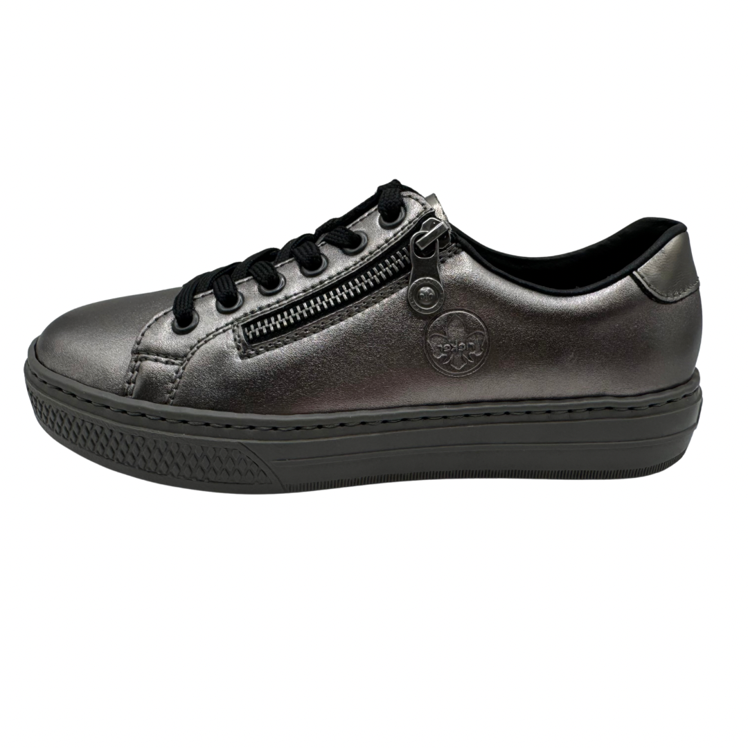 Rieker Pewter Shimmer Trainers
