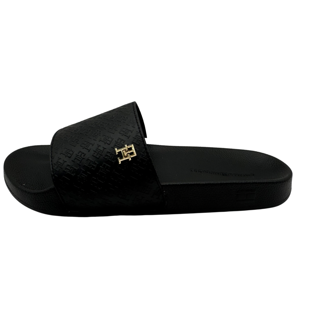 Tommy Hilfiger Black Slides
