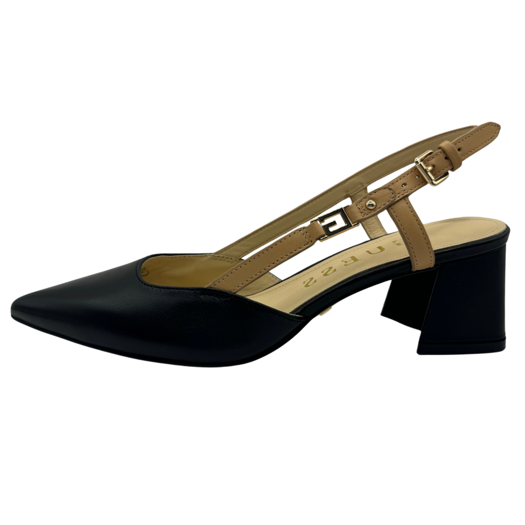 Guess Black &amp; Nude Slingback