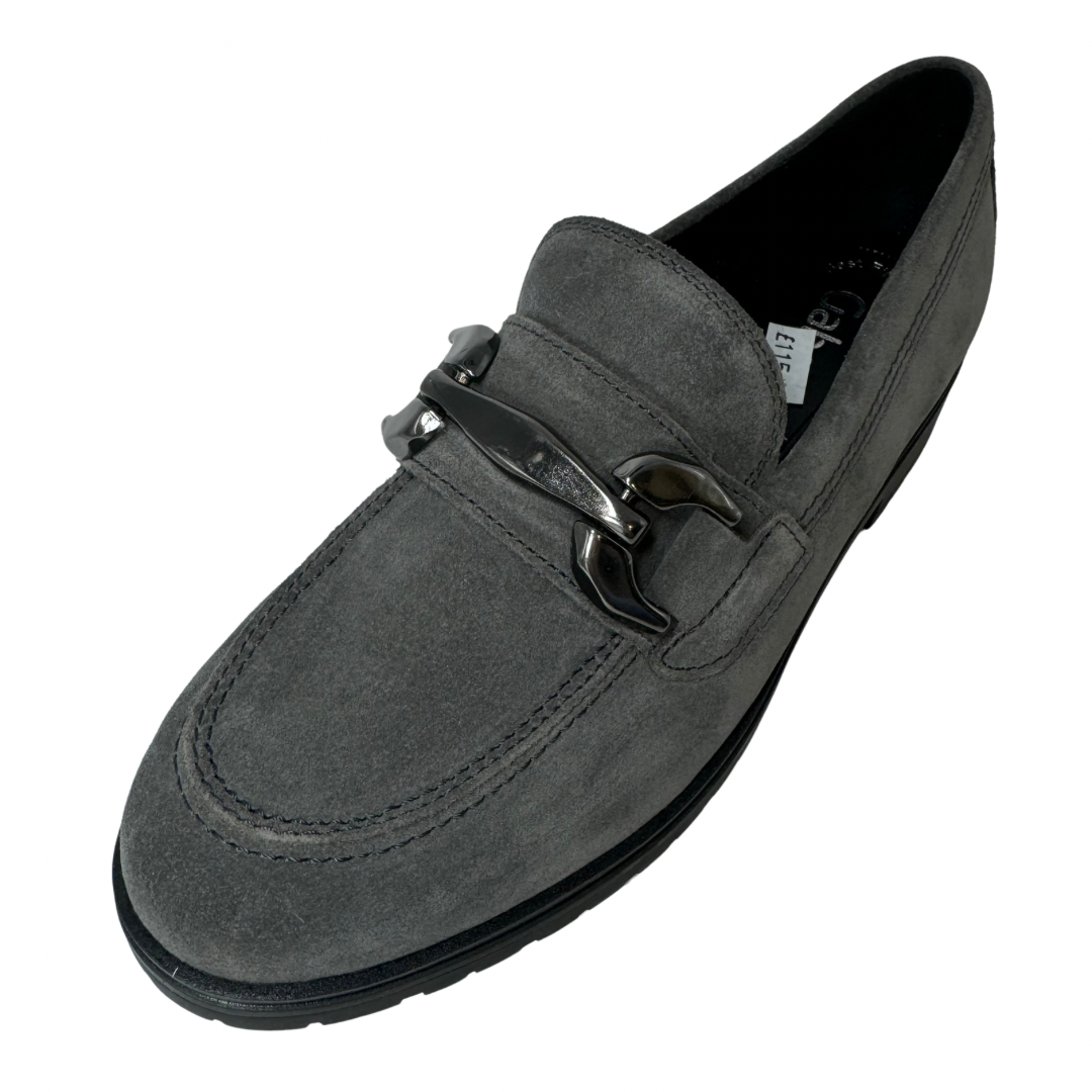 Gabor Grey Suede Loafers