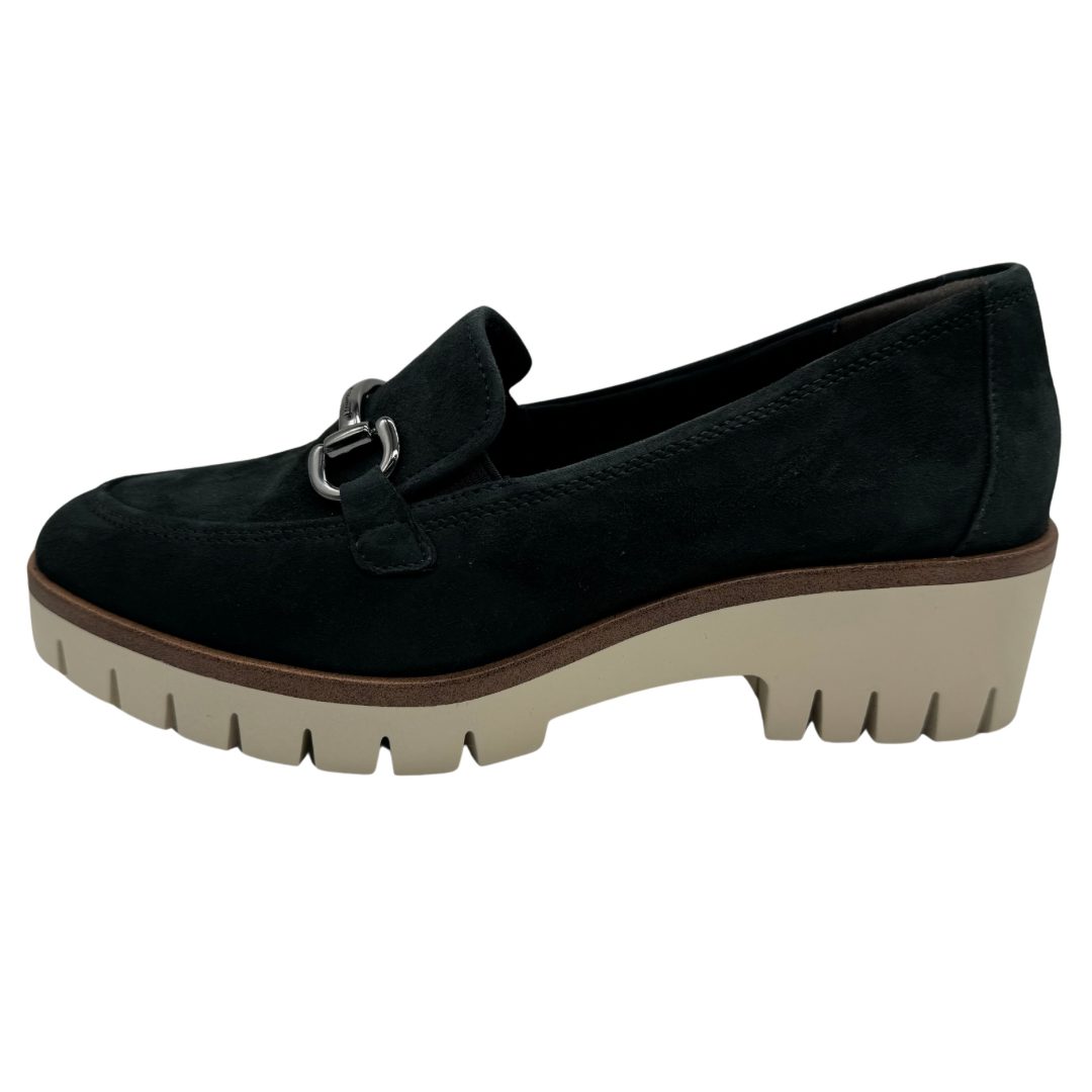 Tamaris Navy Leather Loafers