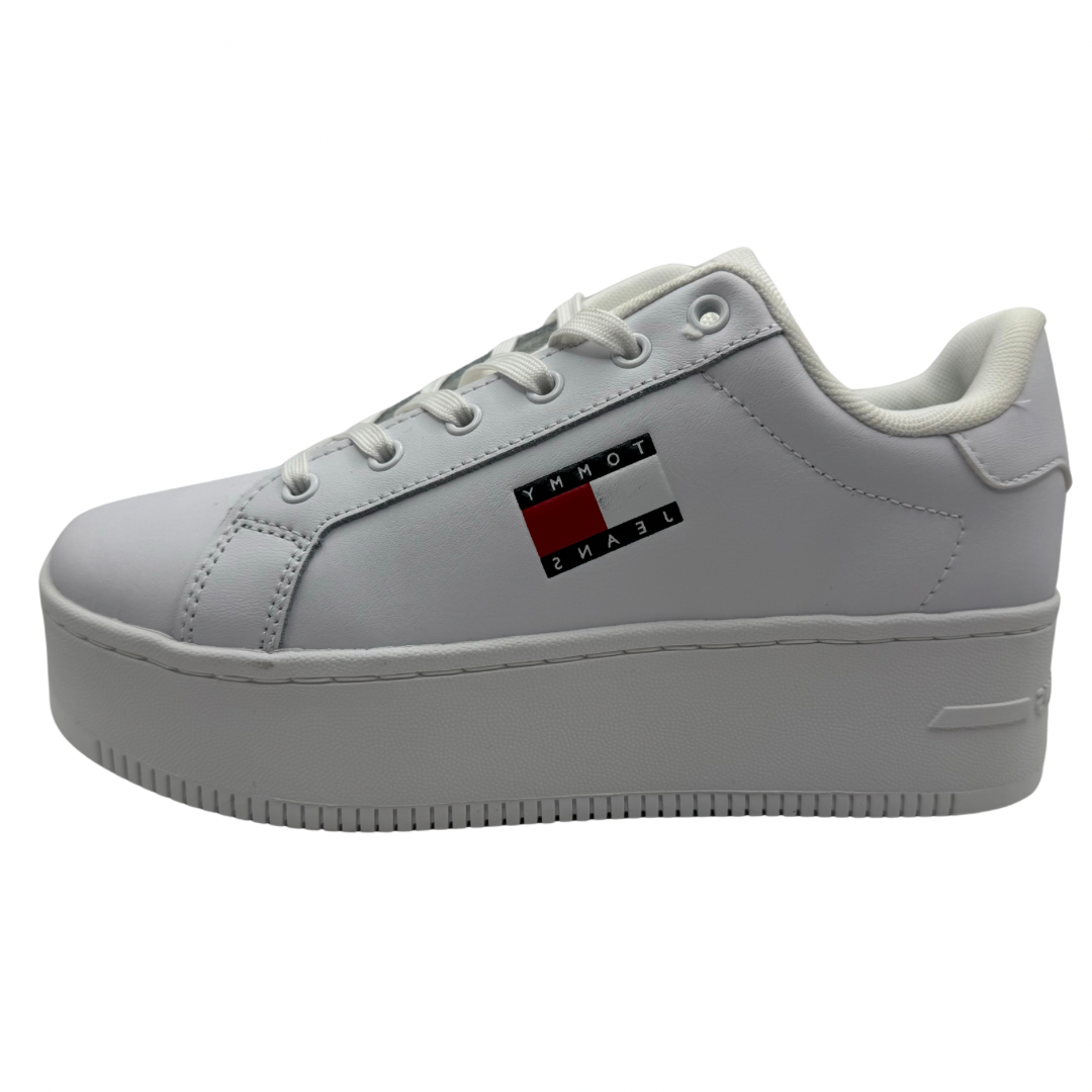Tommy Jeans White Platform Trainers
