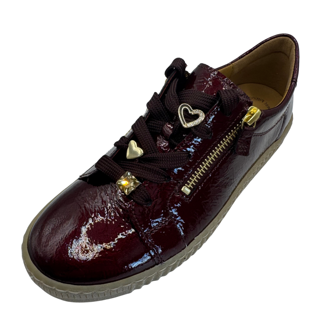 Gabor Red Patent Trainers