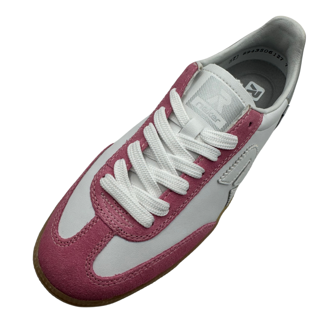 Rieker White &amp; Pink Trainers