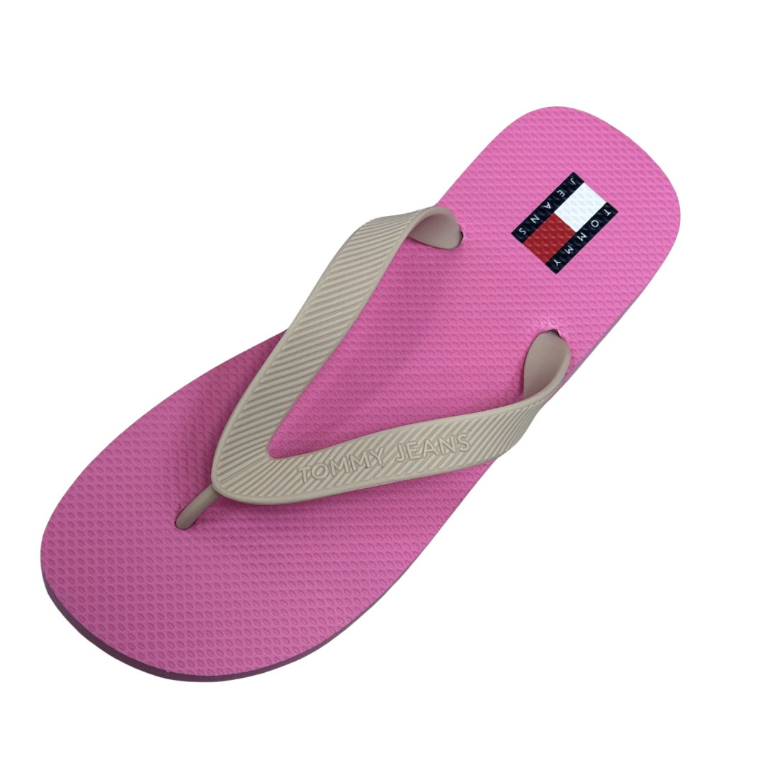 Tommy Jeans Pink Flip Flops