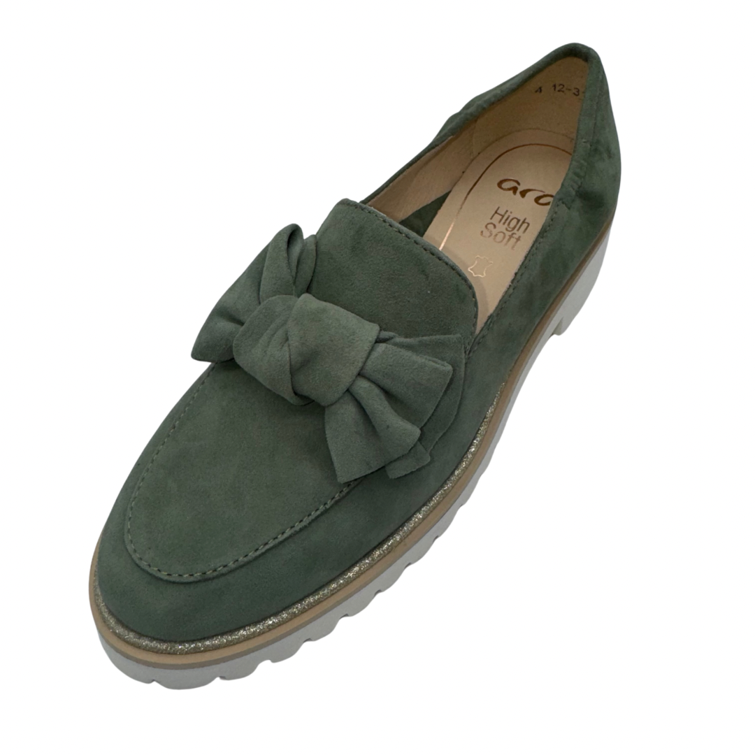 Ara Sage Green Loafers
