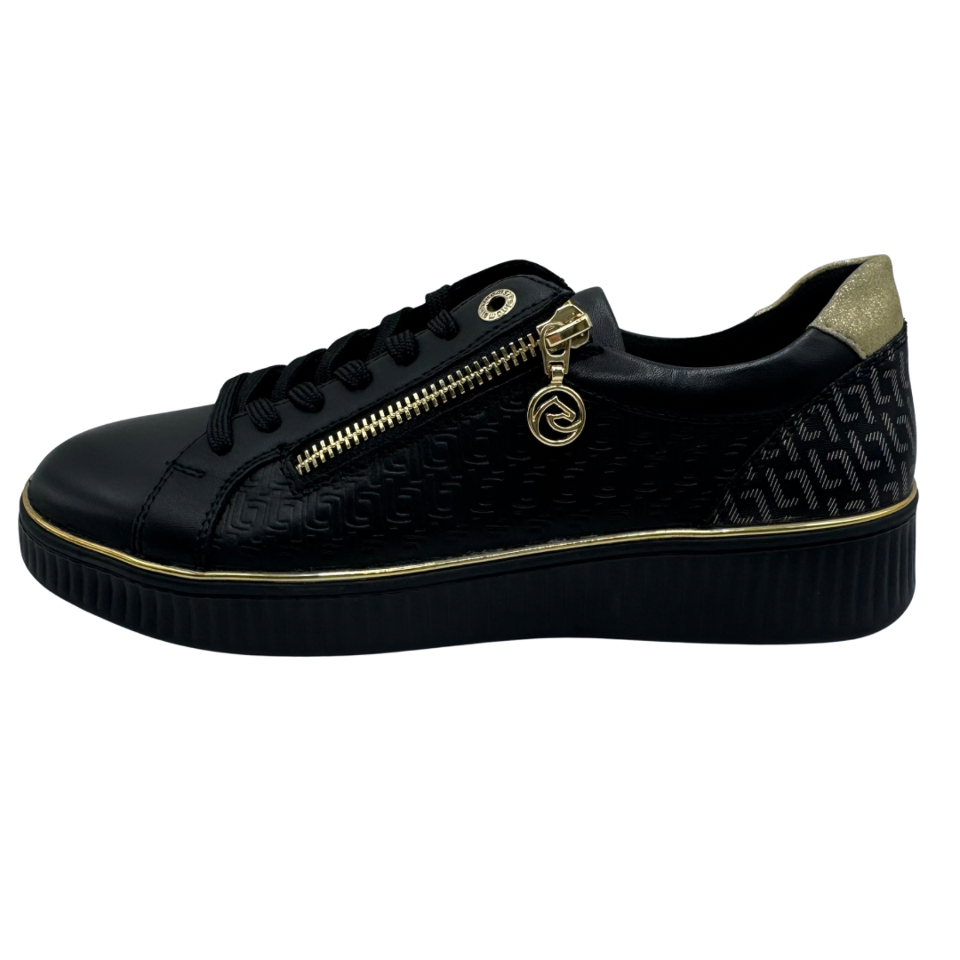 Remonte Black &amp; Gold Trainers