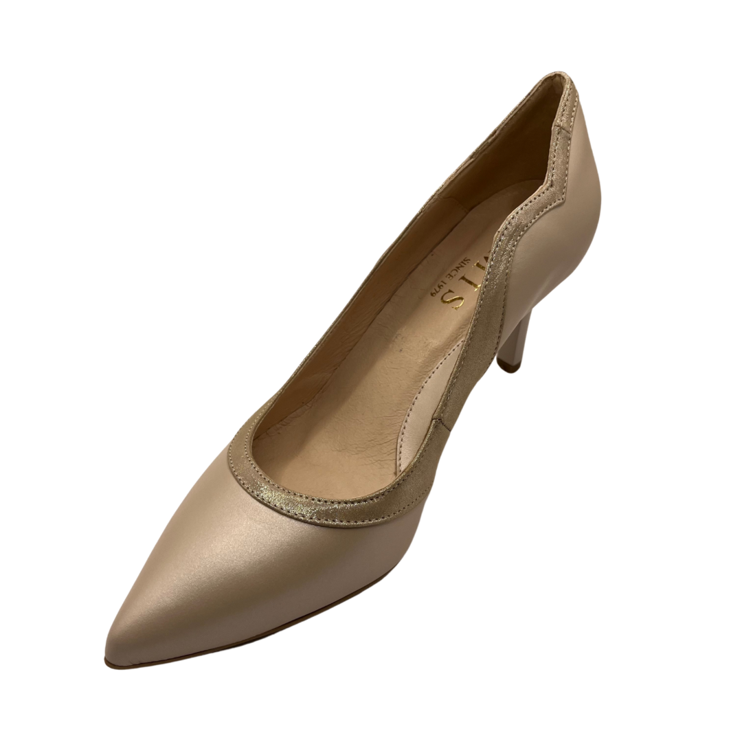 Emis Two Tone Sparkle Gold Heel