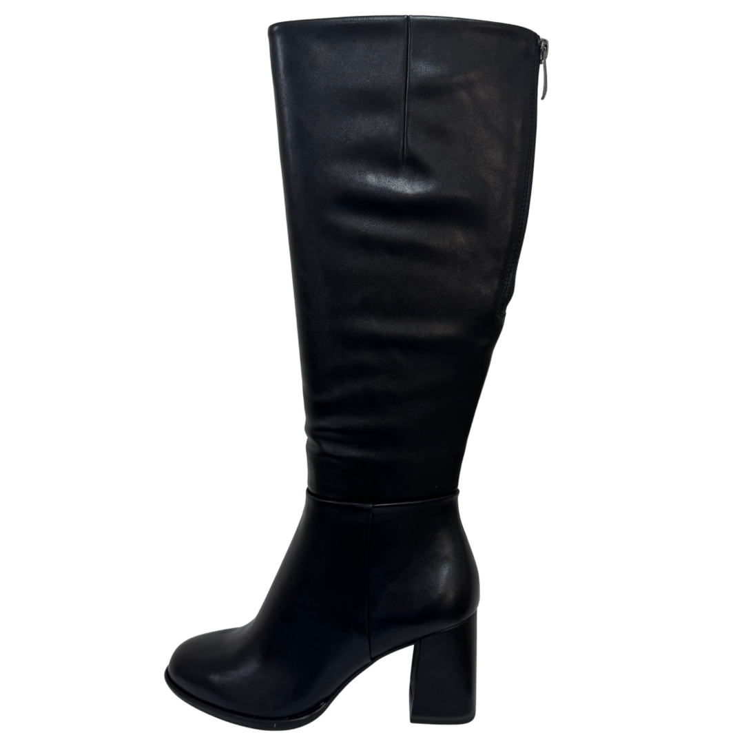 Tamaris Black Long Heeled Boots