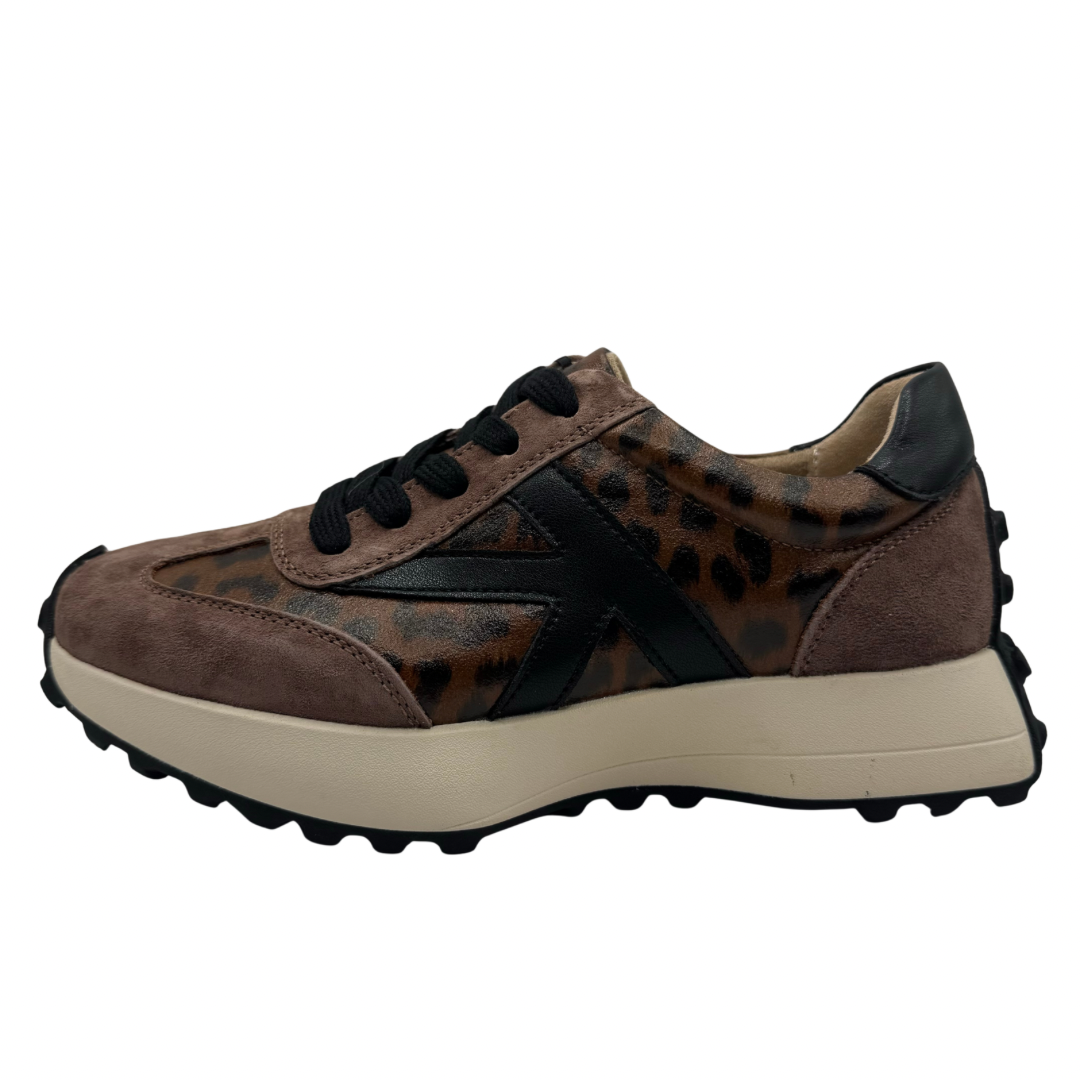 Kate Appleby Brown &amp; Leopard Print Trainers