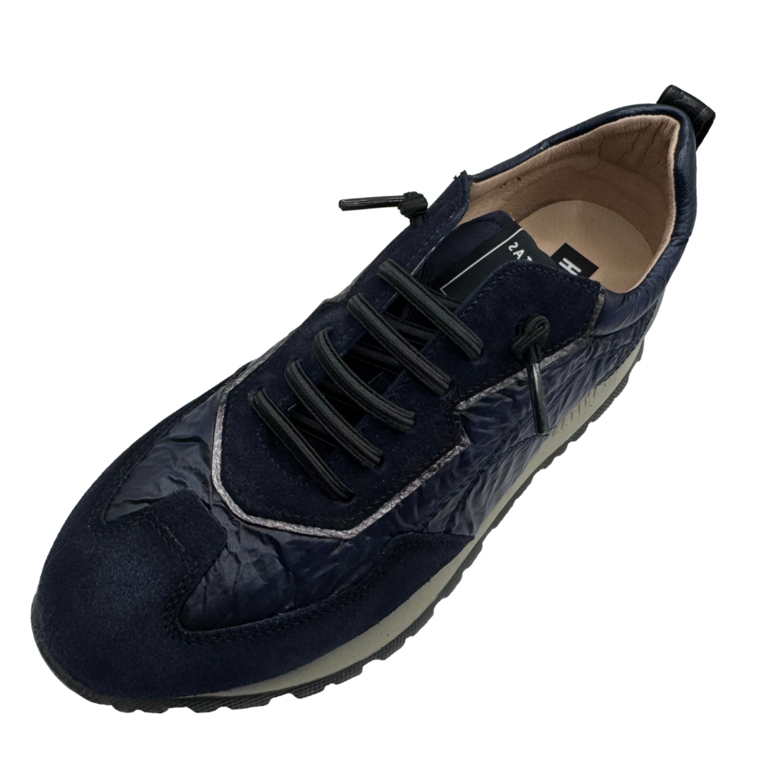 Hispanitas Navy Trainers with Elasticated Laces