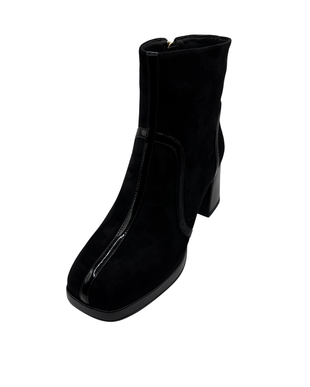 Dancing Matilda Black Suede Heeled Boot