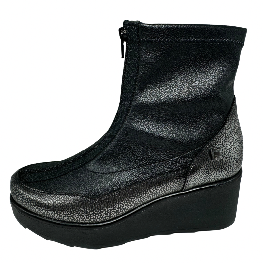 Jose Saenz Black &amp; Metallic Boots