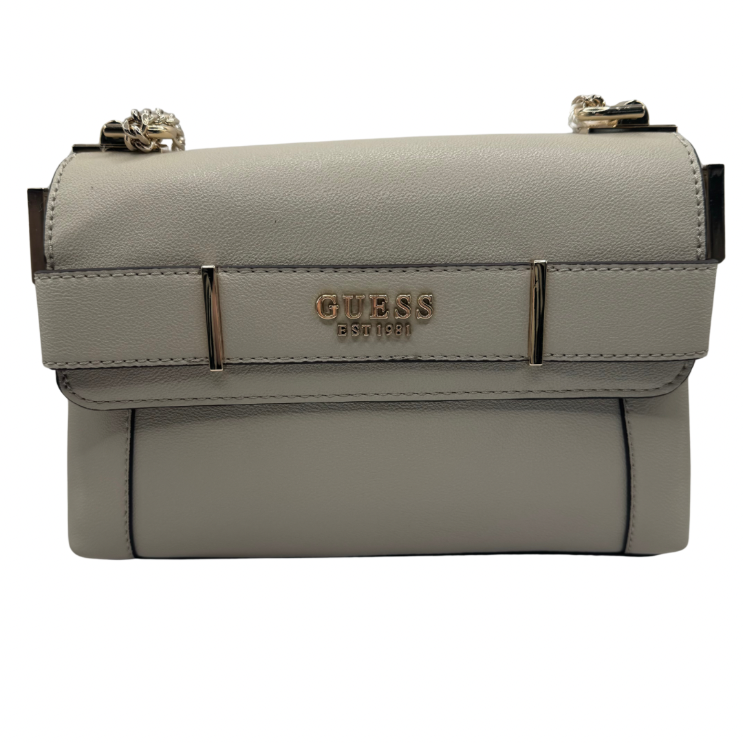 Guess Taupe Shoulder Bag with Gold Detail