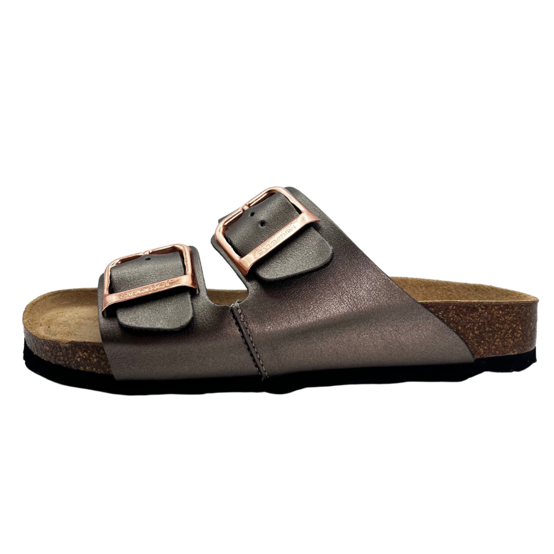 Tamaris Dark Bronze Slider Sandal