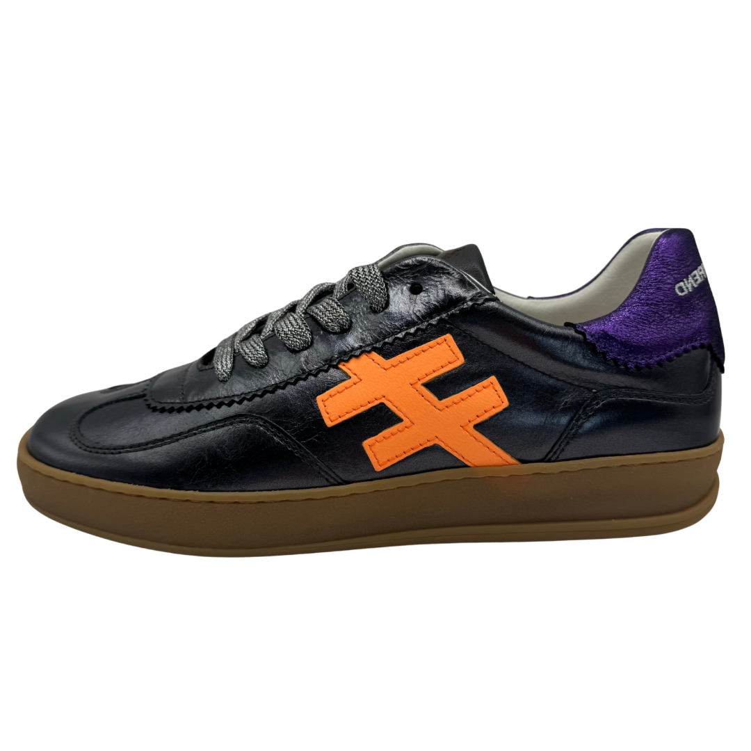 Another Trend Pewter &amp; Orange Trainers