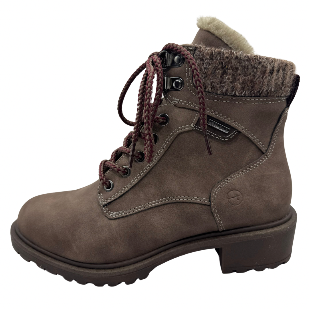 Tamaris Brown Boots with Fleece Lined