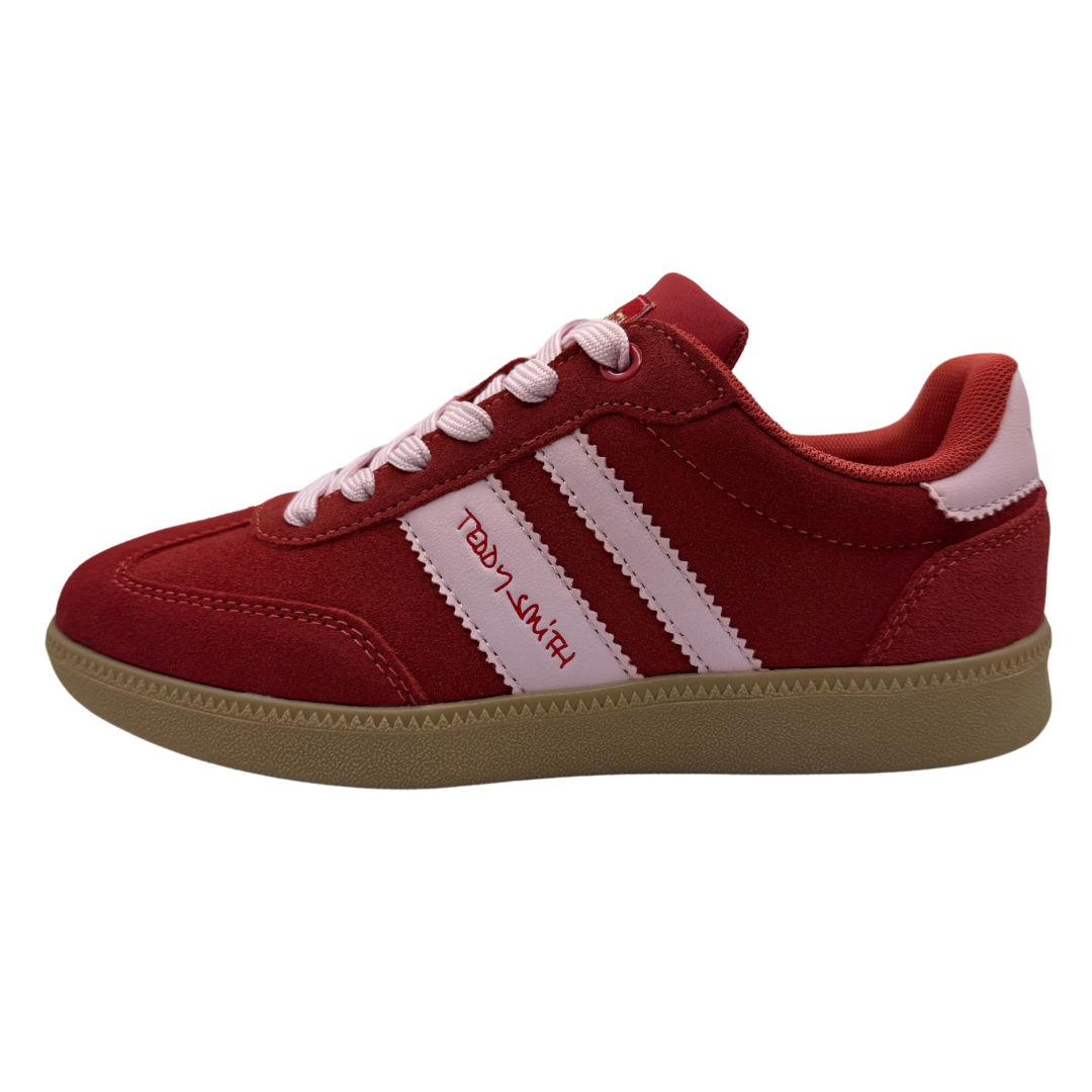 Teddy Smith Red &amp; Pink Trainers