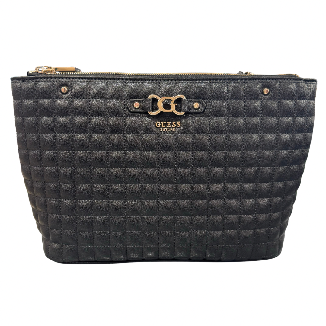 Guess Black Quilted Large Handbag