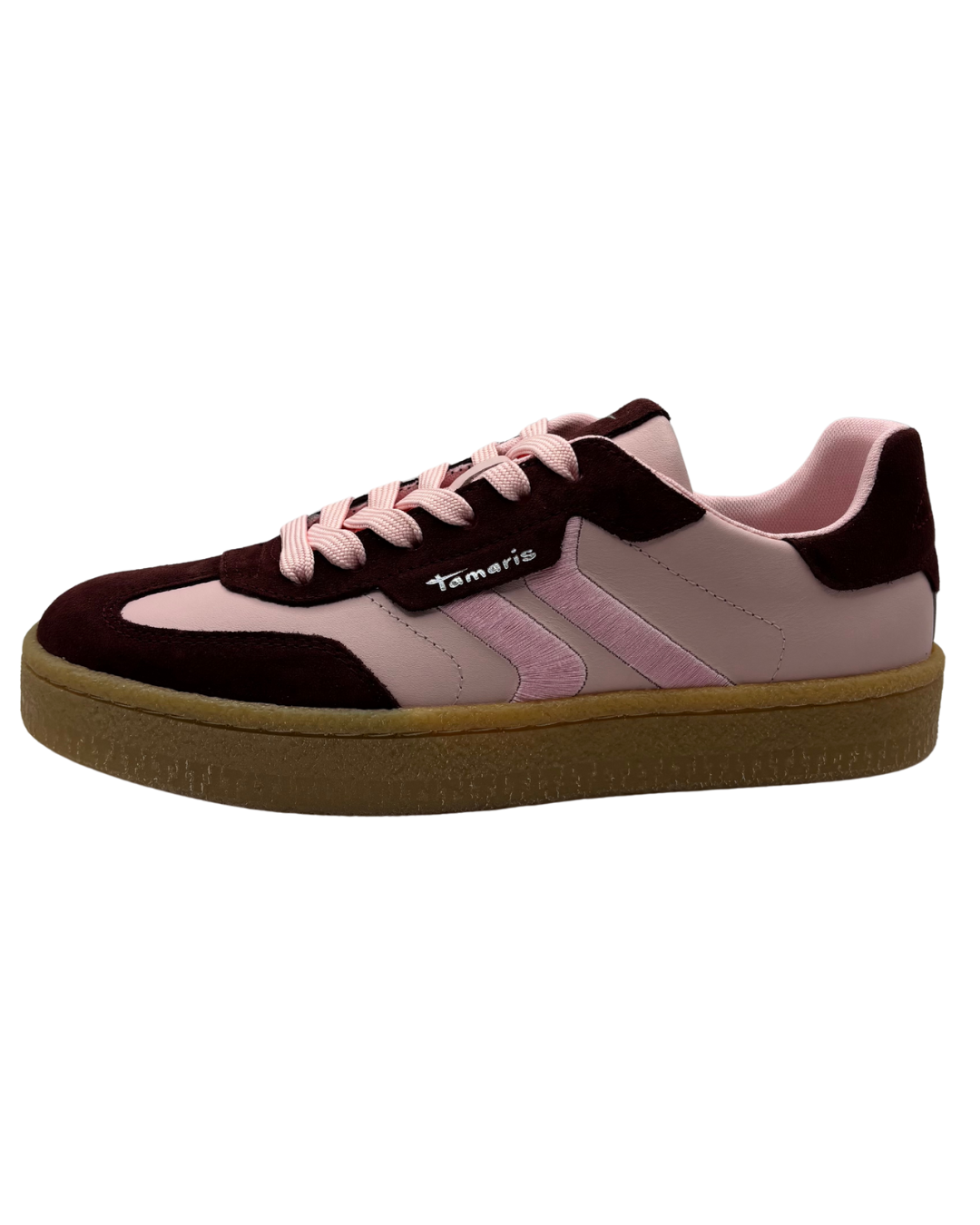 Tamaris Pink and Burgundy Trainers