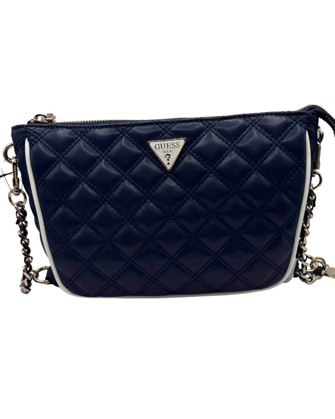 Guess Navy Quilted Crossbody Bag