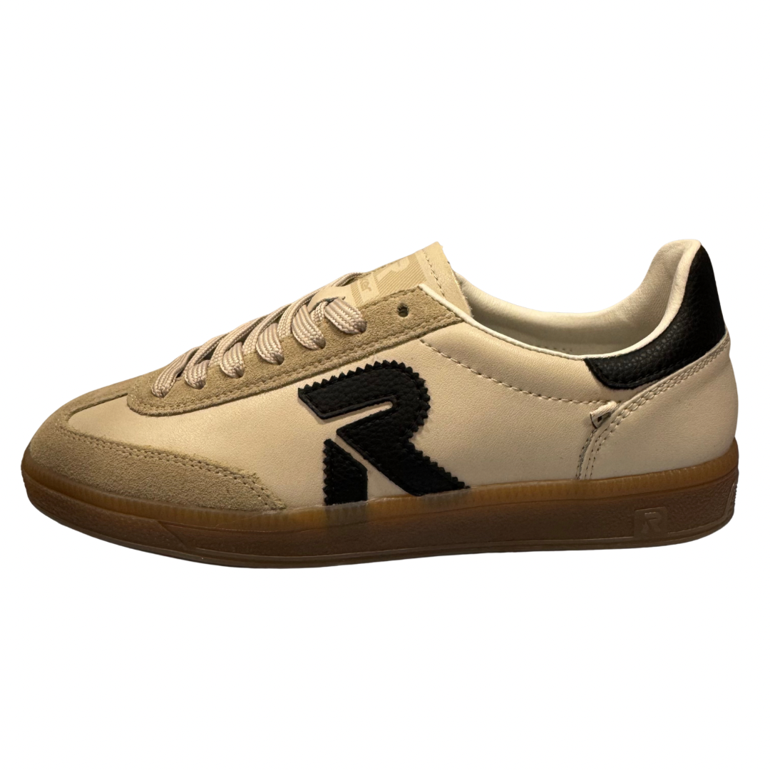 Rieker Beige &amp; Black Trainers