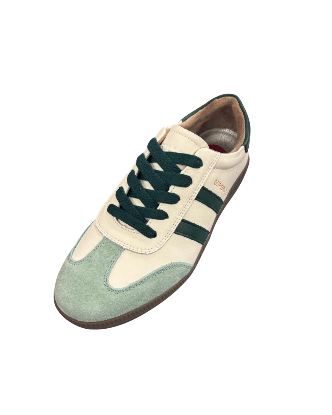 Drilleys Green and Cream Trainers