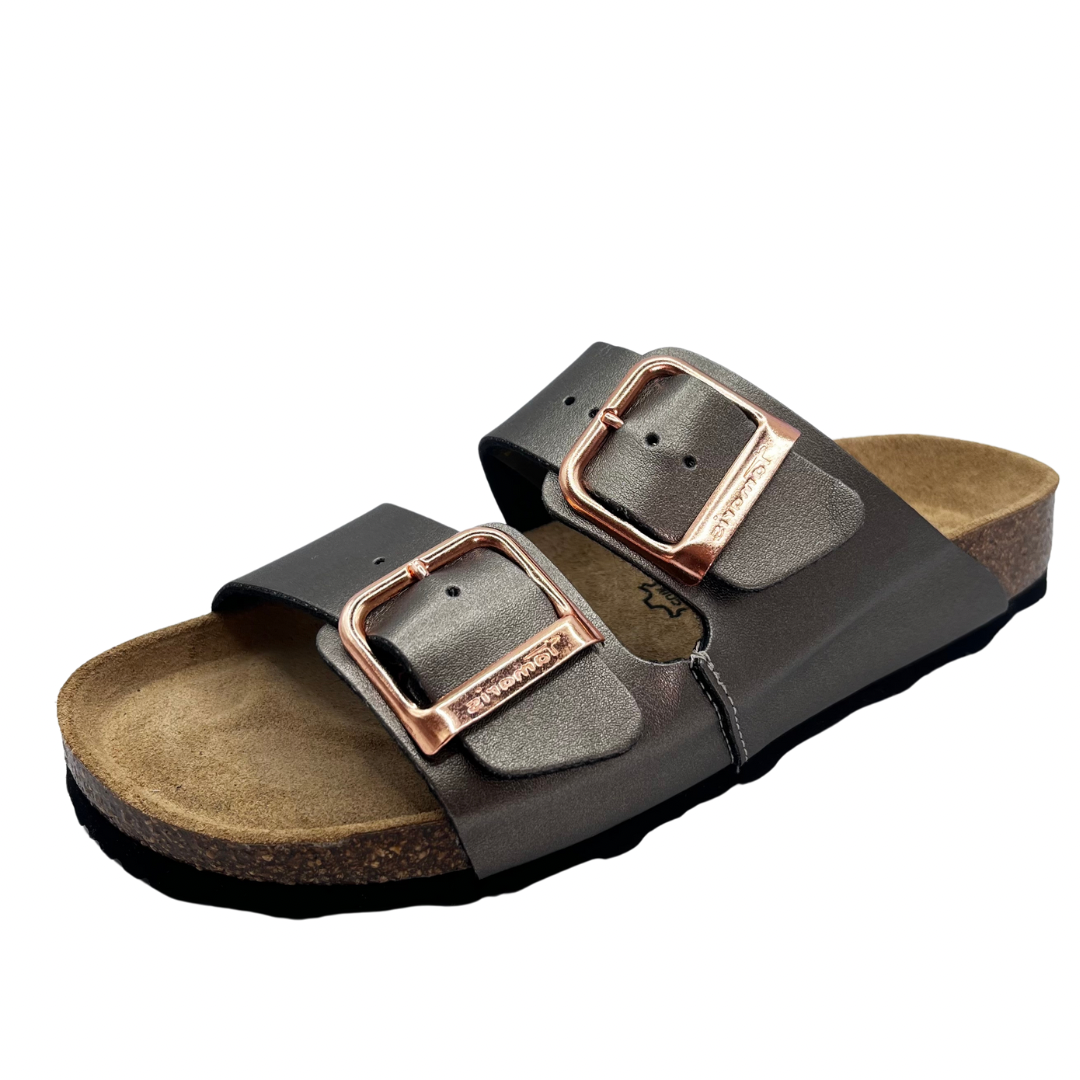 Tamaris Dark Bronze Slider Sandal